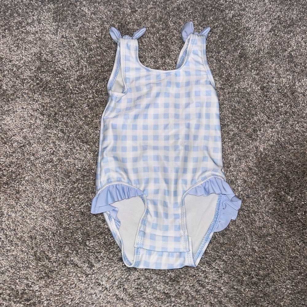 Gingham bathing suit
